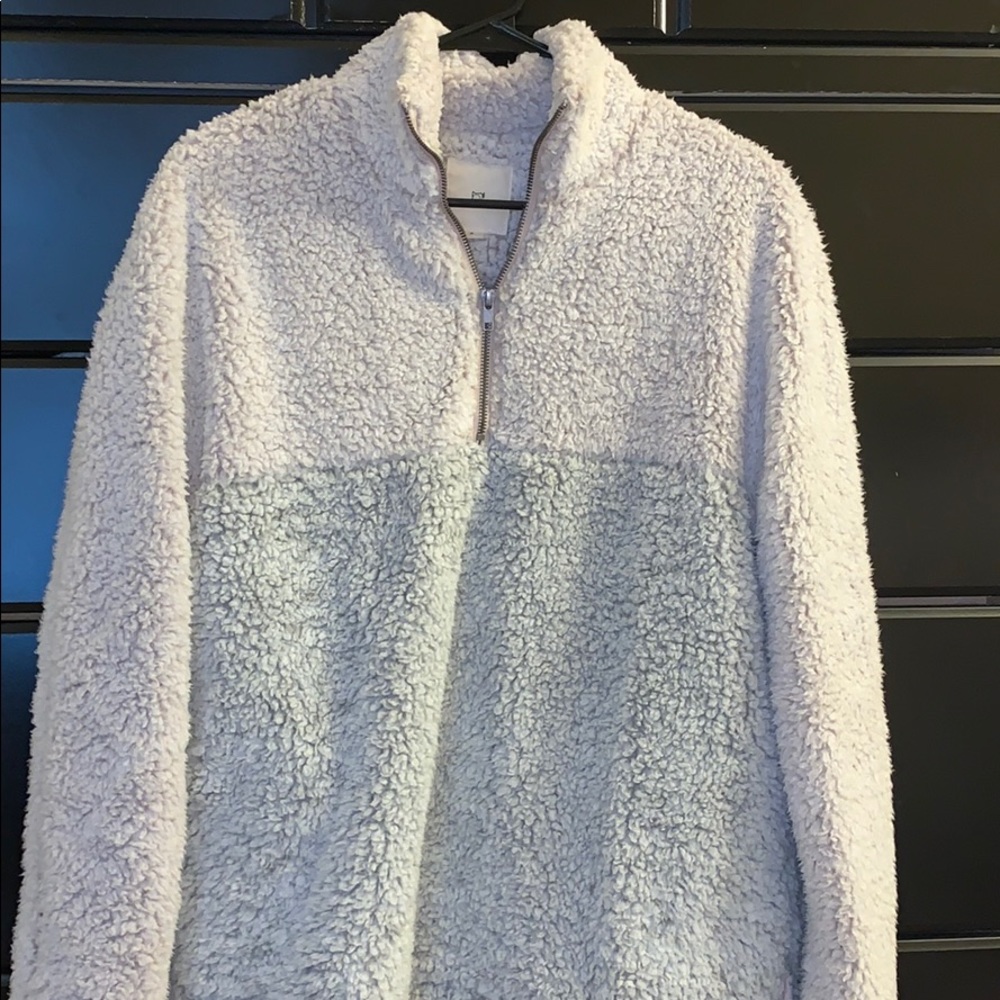 Fluffy half zip